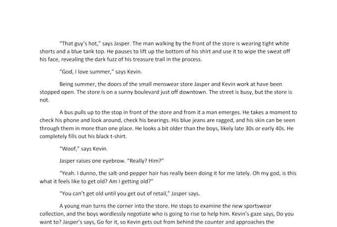 write gay romance and erotica between men